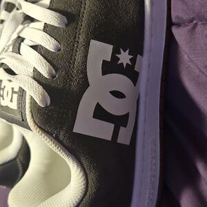 DC Men's Charcoal and White Sneakers